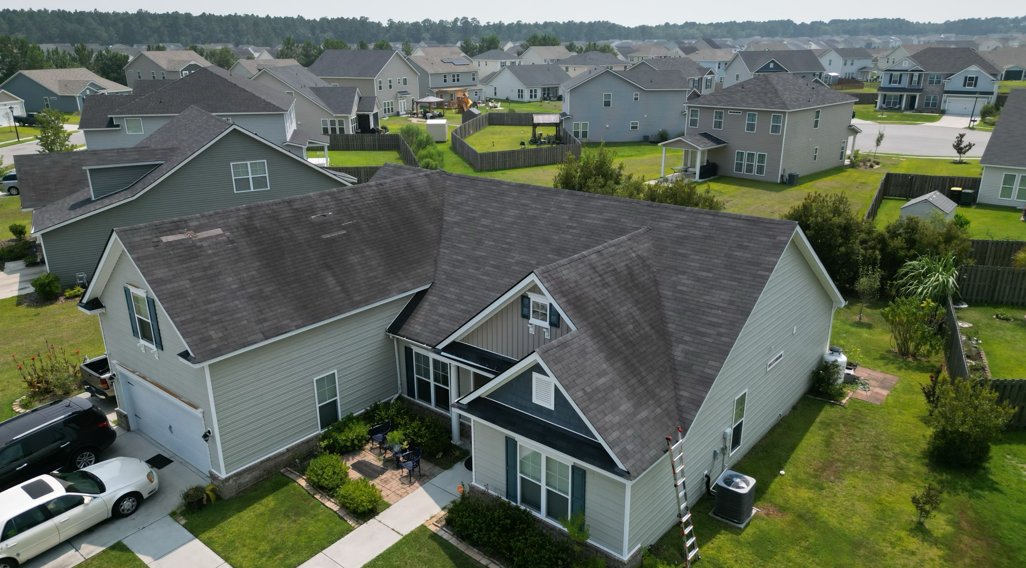 aerial view of statesboro homes